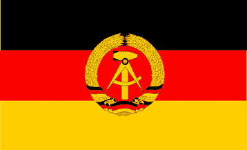 The East German flag, no longer used The East German flag, no longer used