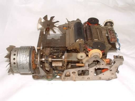 Printer mechanism side before restoration, click image for a larger version